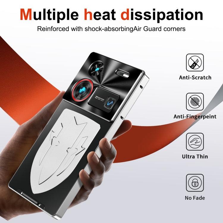 For ZTE nubia Z60 Ultra Metal Cooling Phone Case(Silver) - ZTE Cases by PMC TechLife | Online Shopping South Africa | PMC TechLife | Buy Now Pay Later Mobicred