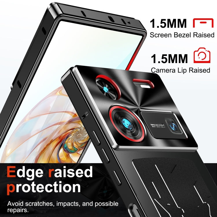 For ZTE nubia Z60 Ultra Leading Metal Cooling Phone Case(Black) - ZTE Cases by PMC TechLife | Online Shopping South Africa | PMC TechLife | Buy Now Pay Later Mobicred