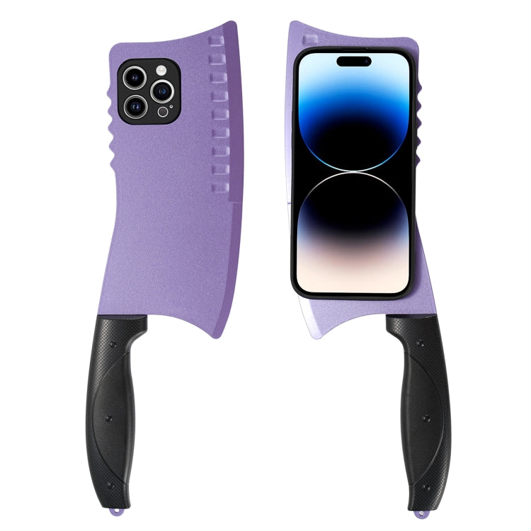 For iPhone 14 Simulated Kitchen Knife TPU + PC Phone Case(Silver) - iPhone 14 Cases by PMC TechLife | Online Shopping South Africa | PMC TechLife