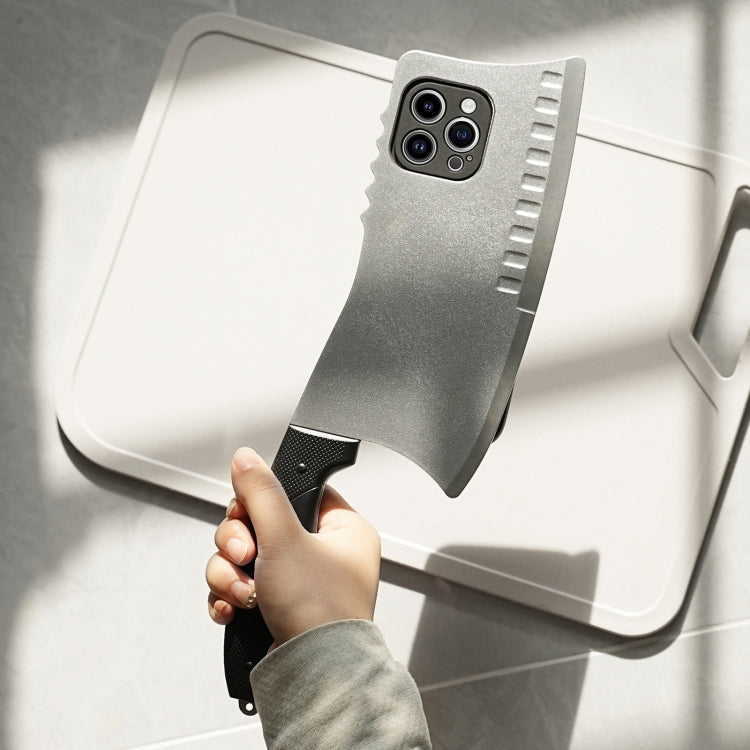 For iPhone 13 Simulated Kitchen Knife TPU + PC Phone Case(Silver) - iPhone 13 Cases by PMC TechLife | Online Shopping South Africa | PMC TechLife