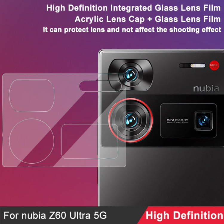 For ZTE nubia Z60 Ultra 5G imak Integrated Rear Camera Lens Tempered Glass Film with Lens Cap - Other by imak | Online Shopping South Africa | PMC Jewellery