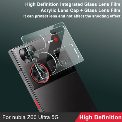 For ZTE nubia Z60 Ultra 5G imak Integrated Rear Camera Lens Tempered Glass Film with Lens Cap - Other by imak | Online Shopping South Africa | PMC Jewellery