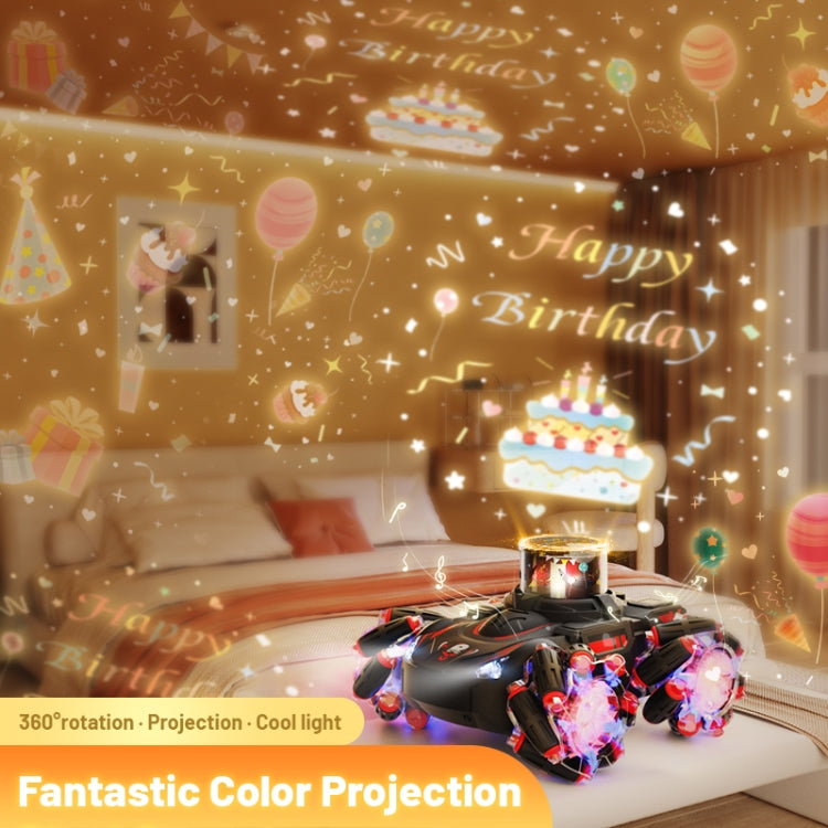 Q169 2.4G Magic Color Projection Stunt Remote Control Car(Black Red) - RC Cars by PMC Jewellery | Online Shopping South Africa | PMC Jewellery | Buy Now Pay Later Mobicred