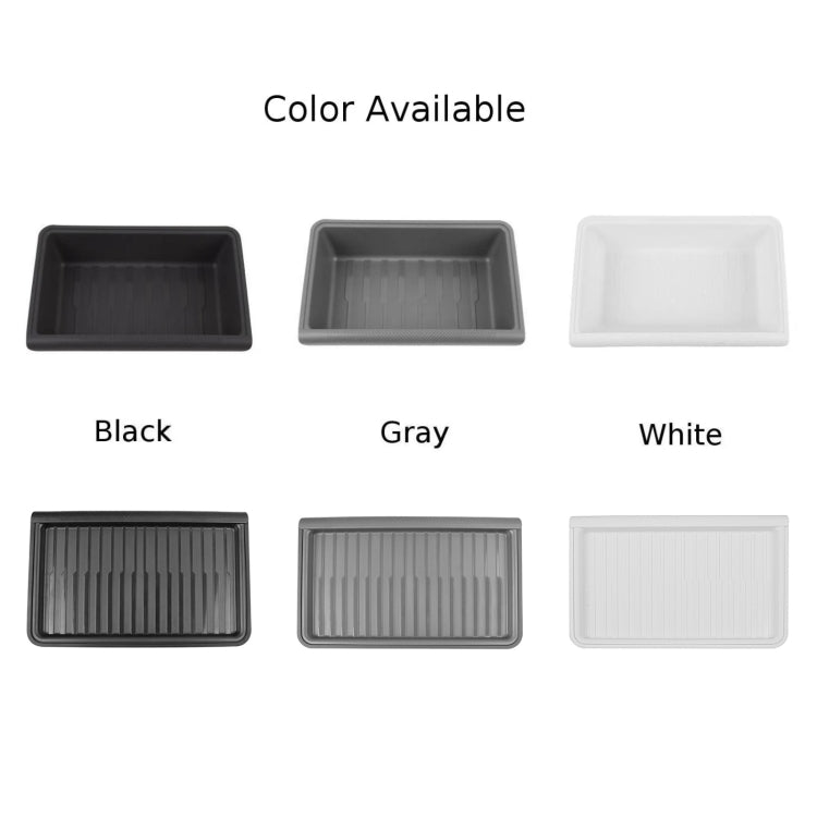 For Tesla Model Y 2021-2023 TPE Storage Organizer Under Car Seat, Style:without Cover(White) - Stowing Tidying by PMC TechLife | Online Shopping South Africa | PMC TechLife | Buy Now Pay Later Mobicred