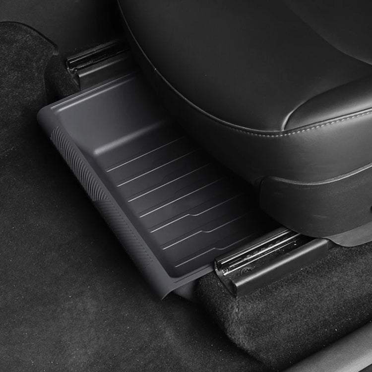 For Tesla Model Y 2021-2023 TPE Storage Organizer Under Car Seat, Style:with Cover(Black) - Stowing Tidying by PMC TechLife | Online Shopping South Africa | PMC TechLife | Buy Now Pay Later Mobicred