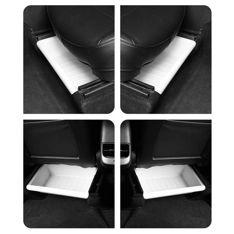 For Tesla Model Y 2021-2023 TPE Storage Organizer Under Car Seat, Style:without Cover(Grey) - Stowing Tidying by PMC TechLife | Online Shopping South Africa | PMC TechLife | Buy Now Pay Later Mobicred