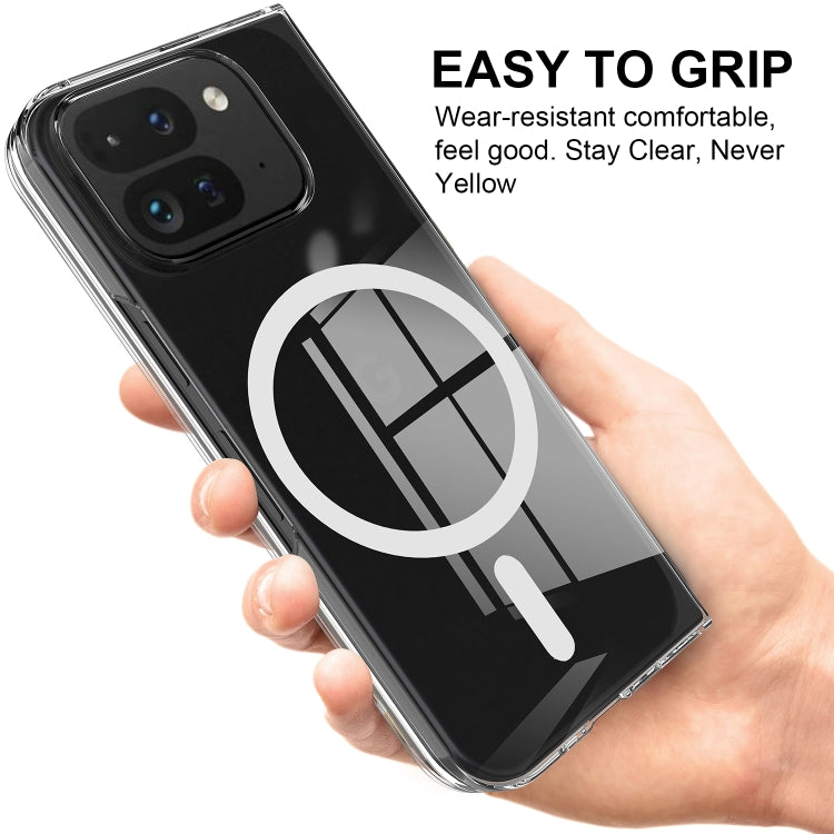 For Google Pixel 9 Pro Fold Scratchproof PC Transparent MagSafe Phone Case - Google Cases by PMC TechLife | Online Shopping South Africa | PMC TechLife | Buy Now Pay Later Mobicred