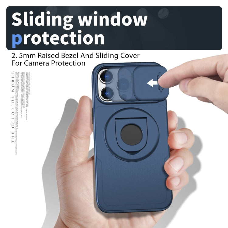 For iPhone 13 Camshield MagSafe Ring Holder Armor Phone Case(Blue) - free shipping - PMC TechLife - Order now!