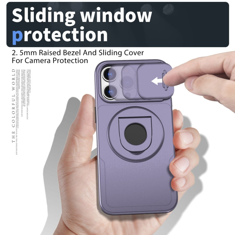 For iPhone 11 Pro Camshield MagSafe Ring Holder Armor Phone Case(Purple) - free shipping - PMC TechLife - Order now!
