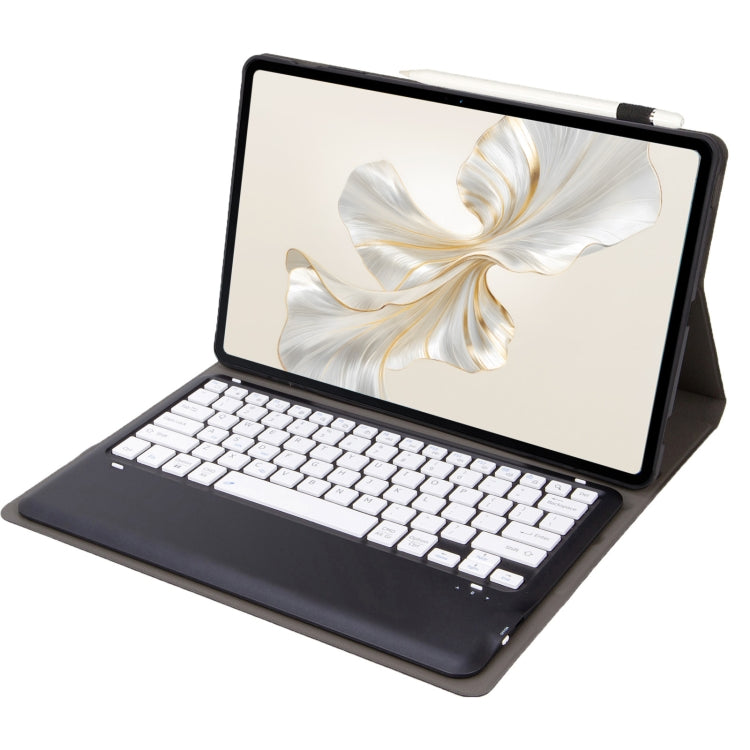 For Honor Pad 9 AH19 TPU Ultra-thin Detachable Bluetooth Keyboard Tablet Leather Case(Black + White) - Huawei Keyboard by PMC TechLife | Online Shopping South Africa | PMC TechLife