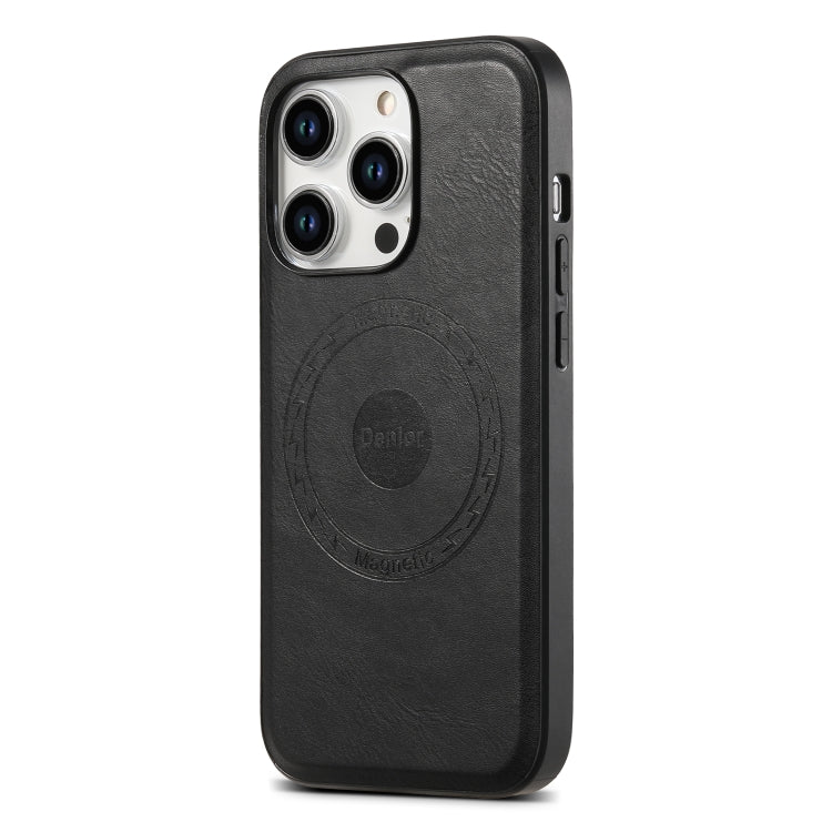 For iPhone 13 Pro Max Denior Cowhide Texture Leather MagSafe Phone Case(Black) - free shipping - PMC TechLife - Order now!