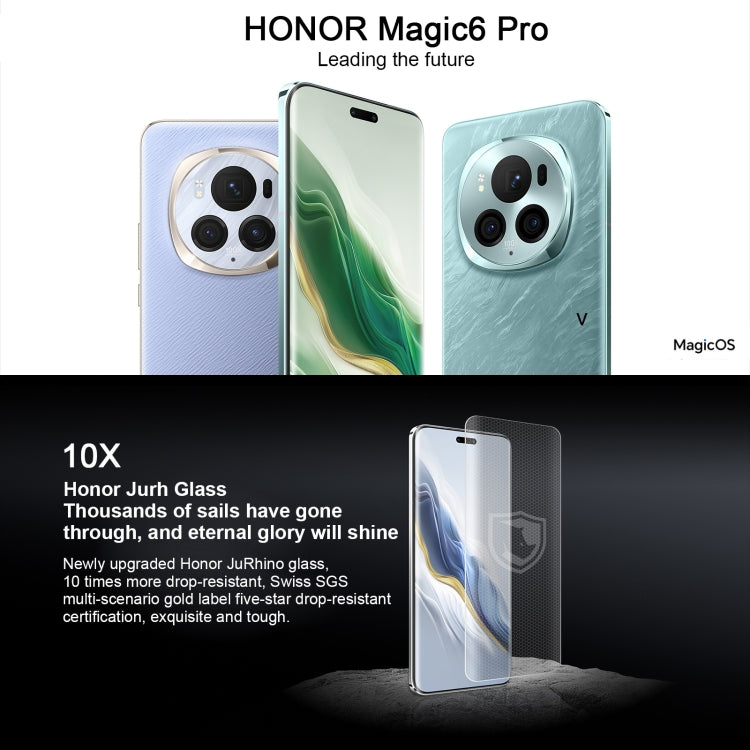 Honor Magic6 Pro, 12GB+256GB,  6.8 inch Magic OS 8.0 Snapdragon 8 Gen 3 Octa Core up to 3.3GHz, Network: 5G, OTG, NFC, Support Google Play(Black) - Honor by Huawei | Online Shopping South Africa | PMC Jewellery | Buy Now Pay Later Mobicred