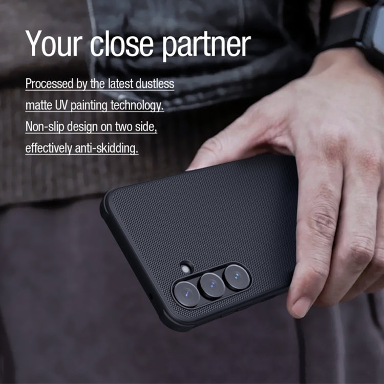 For Samsung Galaxy A55 NILLKIN Frosted Shield Pro Magnetic Phone Case(Black) - free shipping - PMC TechLife - Order now!
