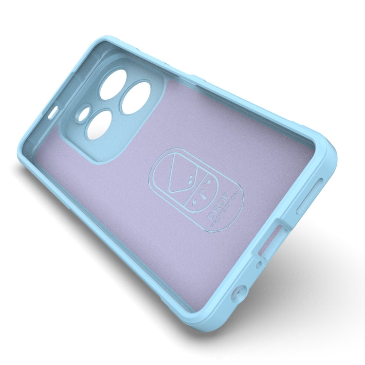 For Infinix Hot 40 Pro / Hot 40 Magic Shield TPU + Flannel Phone Case(Light Blue) - Infinix Cases by PMC TechLife | Online Shopping South Africa | PMC TechLife | Buy Now Pay Later Mobicred