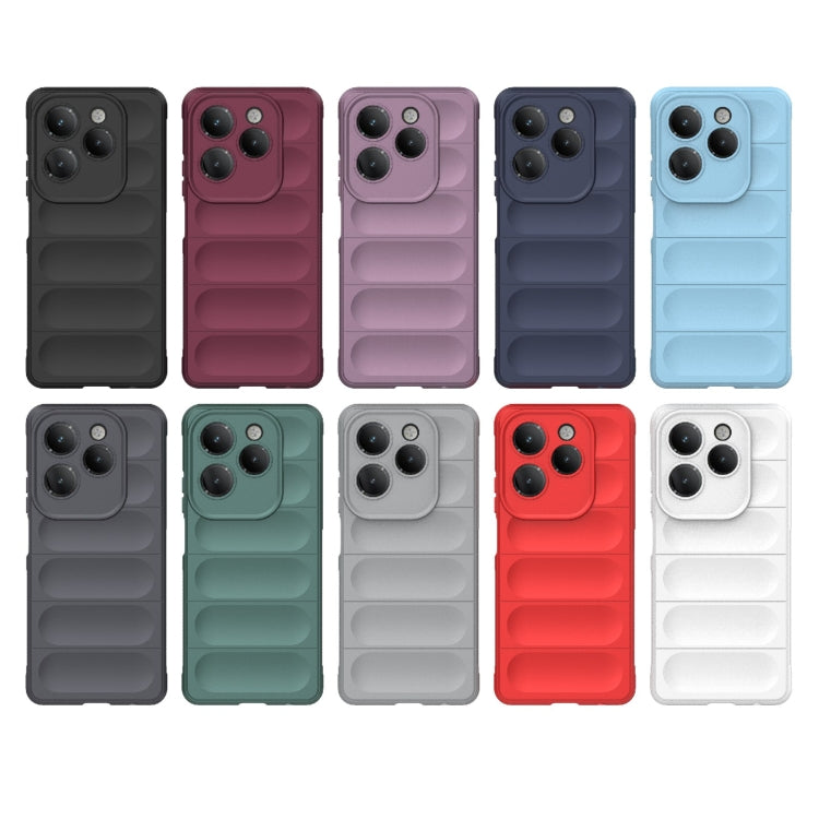 For Infinix Hot 40 Pro / Hot 40 Magic Shield TPU + Flannel Phone Case(Dark Blue) - Infinix Cases by PMC TechLife | Online Shopping South Africa | PMC TechLife | Buy Now Pay Later Mobicred