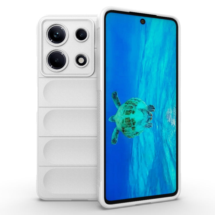 For Infinix Note 30 4G Magic Shield TPU + Flannel Phone Case(White) - Infinix Cases by PMC TechLife | Online Shopping South Africa | PMC TechLife | Buy Now Pay Later Mobicred