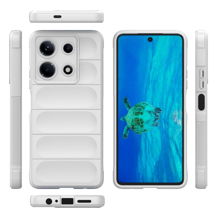 For Infinix Note 30 4G Magic Shield TPU + Flannel Phone Case(White) - Infinix Cases by PMC TechLife | Online Shopping South Africa | PMC TechLife | Buy Now Pay Later Mobicred