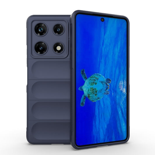 For Infinix Note 30 Pro X6788 Magic Shield TPU + Flannel Phone Case(Dark Blue) - Infinix Cases by PMC Jewellery | Online Shopping South Africa | PMC Jewellery | Buy Now Pay Later Mobicred