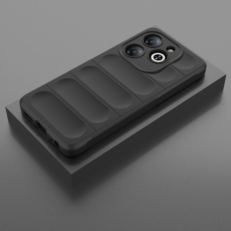 For Infinix Smart 8 Magic Shield TPU + Flannel Phone Case(Black) - Infinix Cases by PMC TechLife | Online Shopping South Africa | PMC TechLife | Buy Now Pay Later Mobicred
