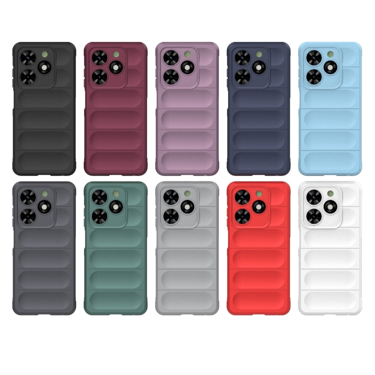 For Tecno Spark Go 2024 / 20C / Pop 8 Magic Shield TPU + Flannel Phone Case(Grey) - Tecno Cases by PMC Jewellery | Online Shopping South Africa | PMC Jewellery | Buy Now Pay Later Mobicred