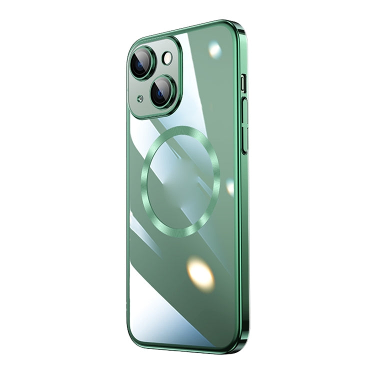 For iPhone 15 Plus Magsafe Magnetic Electroplated PC Phone Case(Green) - free shipping - PMC TechLife - Order now!