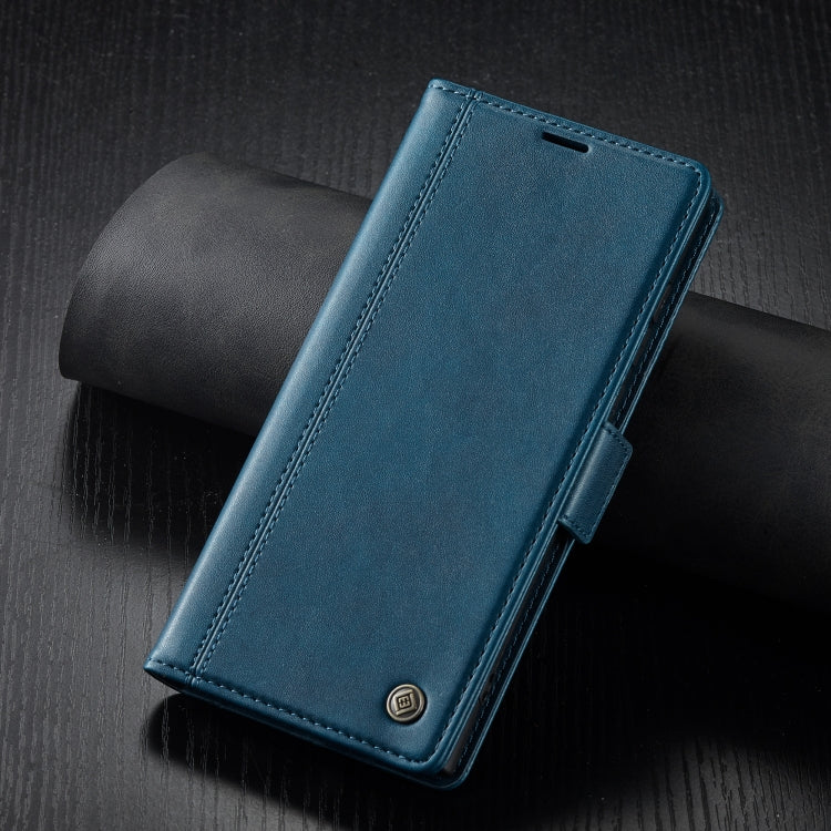 For Samsung Galaxy S24 Ultra LC.IMEEKE Skin-friendly Card Slots Leather Phone Case(Blue) - Galaxy S24 Ultra 5G Cases by LC.IMEEKE | Online Shopping South Africa | PMC Jewellery | Buy Now Pay Later Mobicred