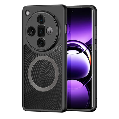 For OPPO Find X7 Ultra DUX DUCIS Aimo Mag Series TPU + PC MagSafe Frosted Feel Phone Case(Black) - Find X7 Ultra Cases by DUX DUCIS | Online Shopping South Africa | PMC Jewellery | Buy Now Pay Later Mobicred