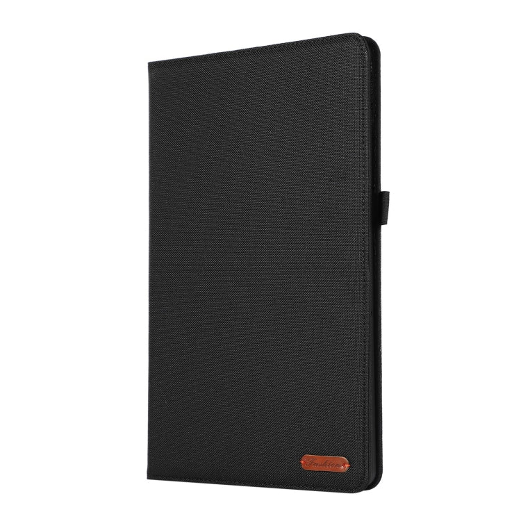 For Honor MagicPad 2 12.3 Fabric Texture Horizontal Flip Leather Tablet Case(Black) - Honor by PMC TechLife | Online Shopping South Africa | PMC TechLife | Buy Now Pay Later Mobicred