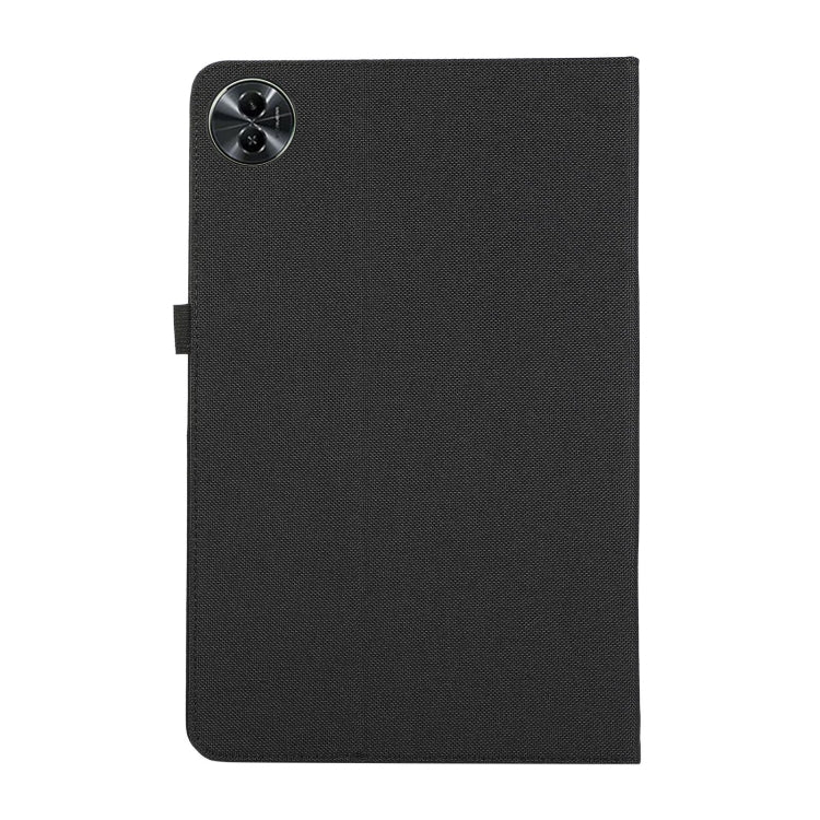 For Honor MagicPad 2 12.3 Fabric Texture Horizontal Flip Leather Tablet Case(Black) - Honor by PMC TechLife | Online Shopping South Africa | PMC TechLife | Buy Now Pay Later Mobicred