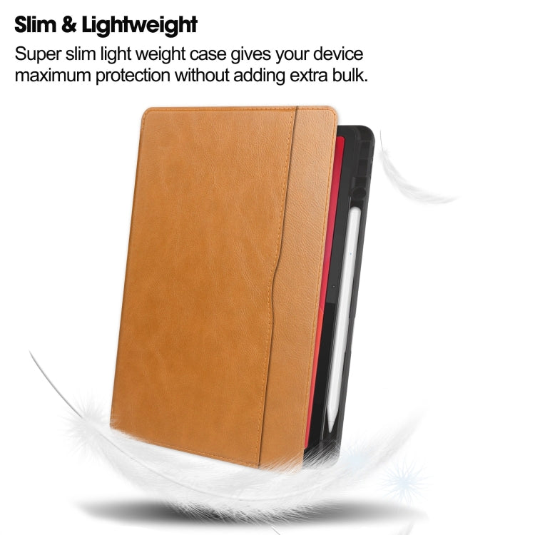 For Lenovo Tab M11/ Xiaoxin Pad 11 2024 Ultimate Pure Color Leather Smart Tablet Case(Brown) - Lenovo by PMC TechLife | Online Shopping South Africa | PMC TechLife | Buy Now Pay Later Mobicred