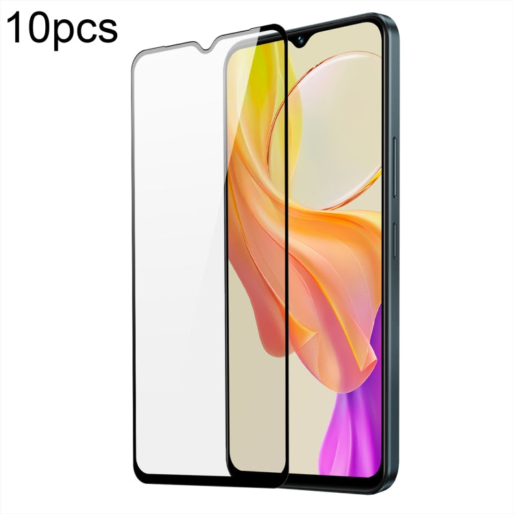 For vivo Y03 10pcs DUX DUCIS 0.33mm 9H Medium Alumina Tempered Glass Film - vivo Tempered Glass by DUX DUCIS | Online Shopping South Africa | PMC Jewellery | Buy Now Pay Later Mobicred