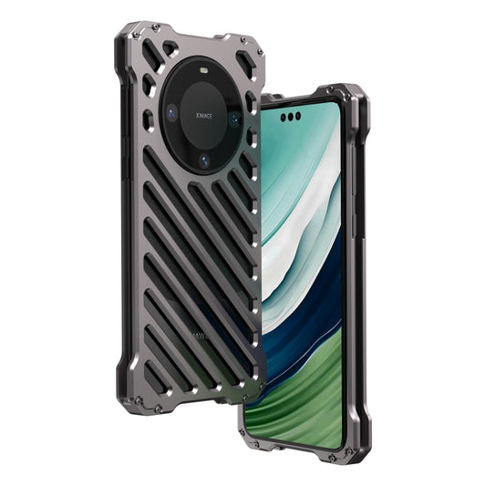 For Huawei Mate 60 Pro R-JUST Breathable Armor Phone Case(Space Grey) - Huawei Cases by R-JUST | Online Shopping South Africa | PMC Jewellery | Buy Now Pay Later Mobicred