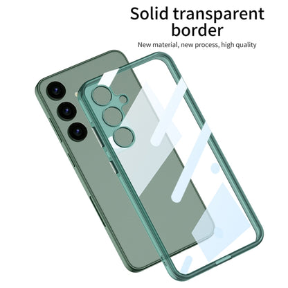 For Samsung Galaxy S24+ 5G GKK Space Frame Transparent PC + TPU Phone Case(Transparent Black) - Galaxy S24+ 5G Cases by GKK | Online Shopping South Africa | PMC Jewellery | Buy Now Pay Later Mobicred