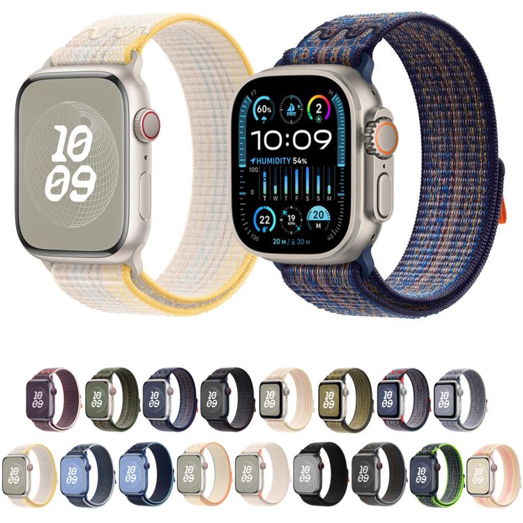 For Apple Watch SE 2023 44mm Loop Nylon Watch Band(Milky White) - free shipping - PMC TechLife - Order now!
