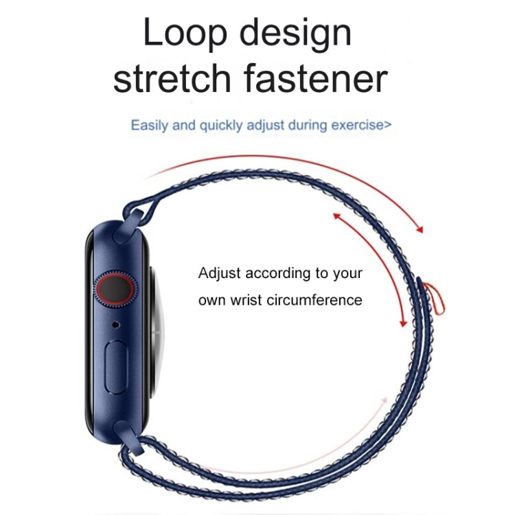 For Apple Watch 38mm Loop Nylon Watch Band(Starlight Yellow Pink) - Watch Bands by PMC TechLife | Online Shopping South Africa | PMC TechLife | Buy Now Pay Later Mobicred