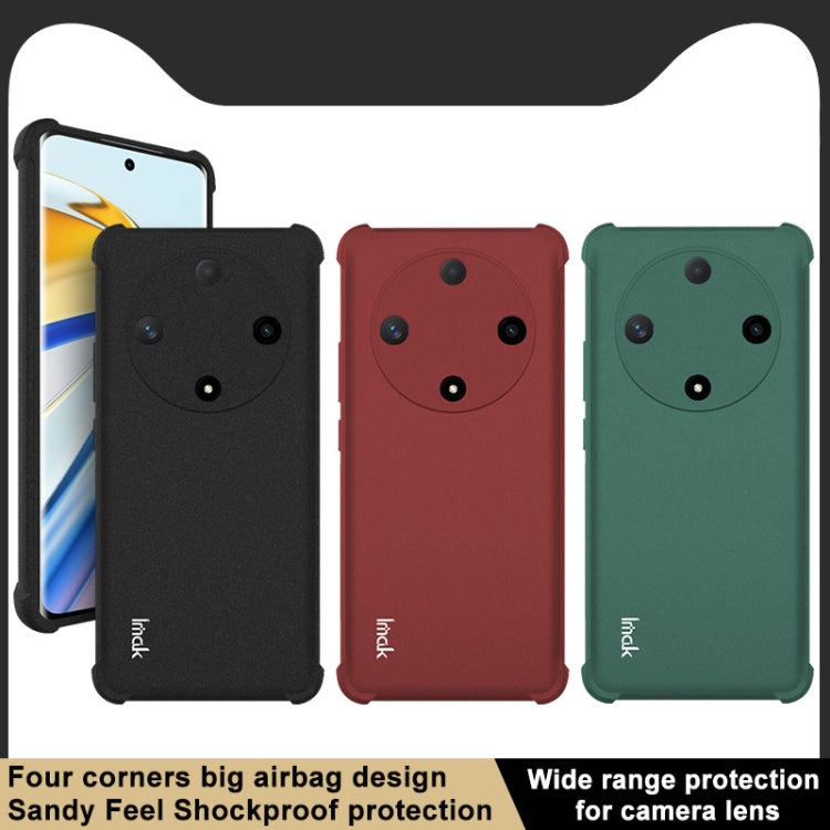 For Honor X9b 5G / Magic6 Lite 5G imak Shockproof Airbag TPU Phone Case(Matte Red) - Honor Cases by imak | Online Shopping South Africa | PMC Jewellery | Buy Now Pay Later Mobicred