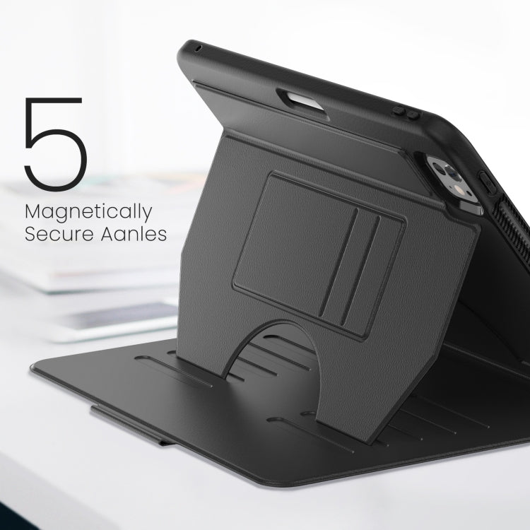 For iPad Pro 11 2024 Notebook Magnetic Leather Tablet Case(Black) - iPad Pro 11 2024 Cases by PMC TechLife | Online Shopping South Africa | PMC TechLife | Buy Now Pay Later Mobicred