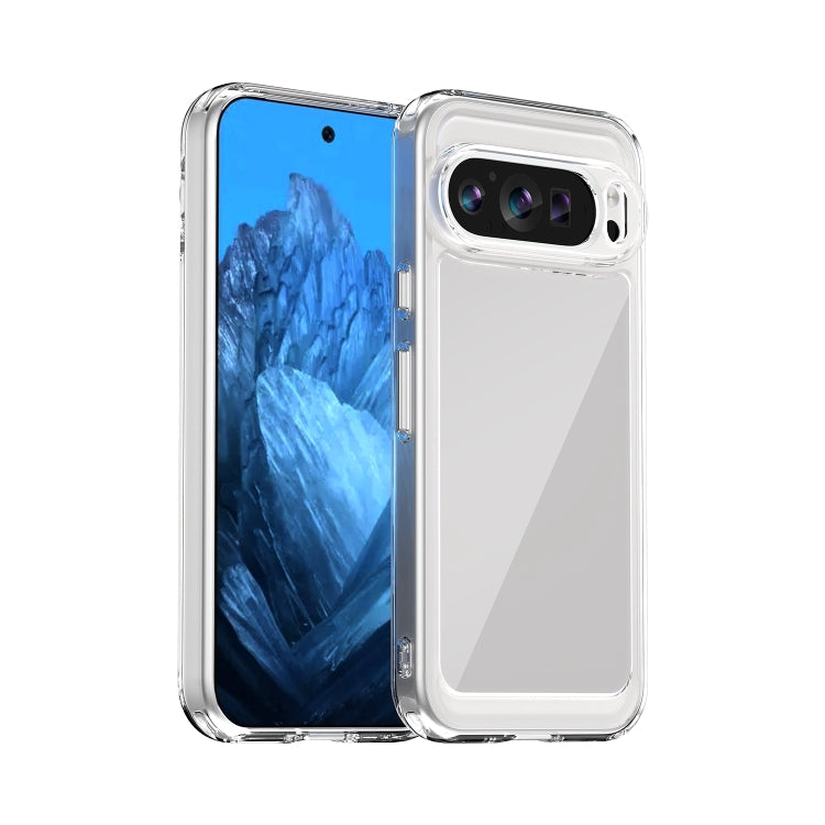 For Google Pixel 9 Colorful Series Acrylic Hybrid TPU Phone Case(Transparent) - Google Cases by PMC Jewellery | Online Shopping South Africa | PMC Jewellery | Buy Now Pay Later Mobicred