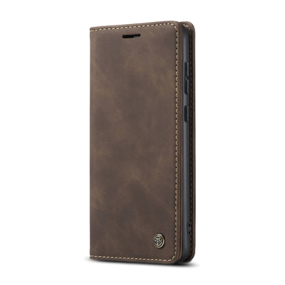 For OnePlus 12 CaseMe 013 Retro Frosted Flip Leather Phone Case(Coffee) - OnePlus Cases by CaseMe | Online Shopping South Africa | PMC Jewellery | Buy Now Pay Later Mobicred