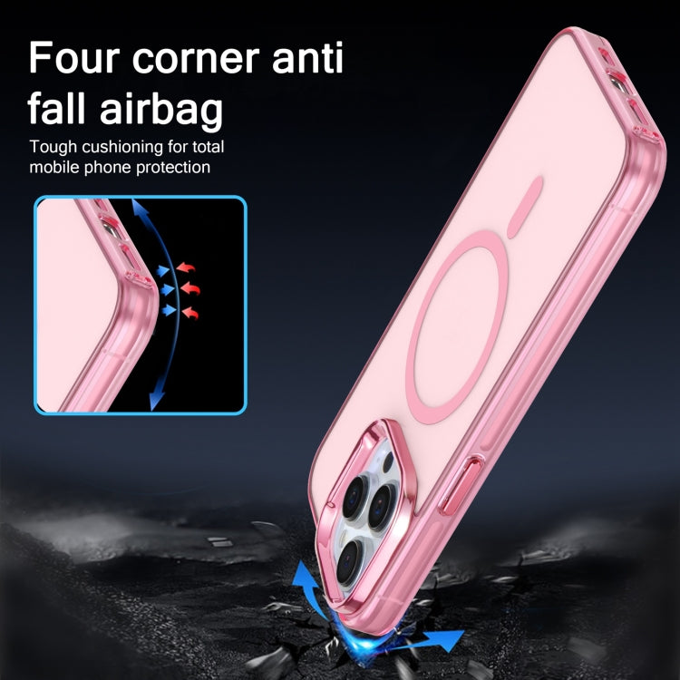 For iPhone 12 Pro Electroplated IMD Magsafe PC Hybrid TPU Phone Case(Pink) - free shipping - PMC TechLife - Order now!