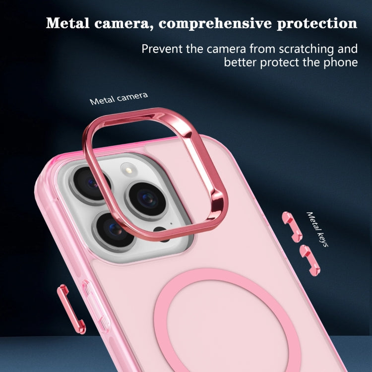 For iPhone 12 Pro Electroplated IMD Magsafe PC Hybrid TPU Phone Case(Pink) - free shipping - PMC TechLife - Order now!