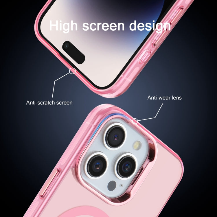 For iPhone 12 Pro Electroplated IMD Magsafe PC Hybrid TPU Phone Case(Pink) - free shipping - PMC TechLife - Order now!