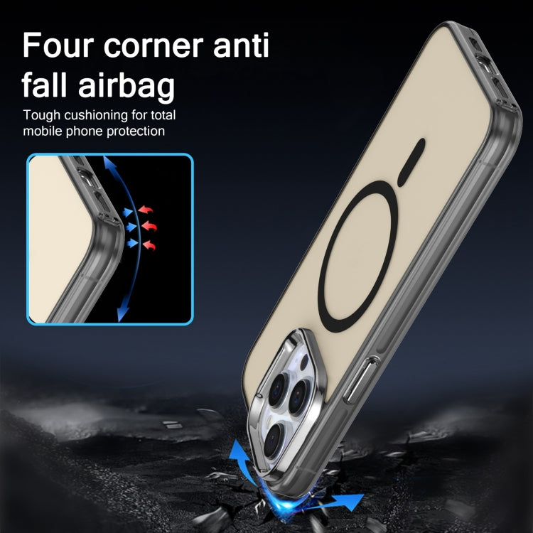 For iPhone 11 Electroplated IMD Magsafe PC Hybrid TPU Phone Case(Black) - iPhone 11 Cases by PMC TechLife | Online Shopping South Africa | PMC TechLife