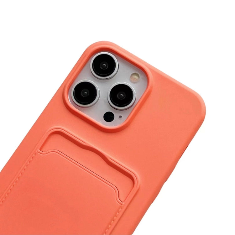 For iPhone 16 Pro Max Card Slot Liquid Silicone Phone Case with Lanyard(Brown) - iPhone 16 Pro Max Cases by PMC TechLife | Online Shopping South Africa | PMC TechLife | Buy Now Pay Later Mobicred