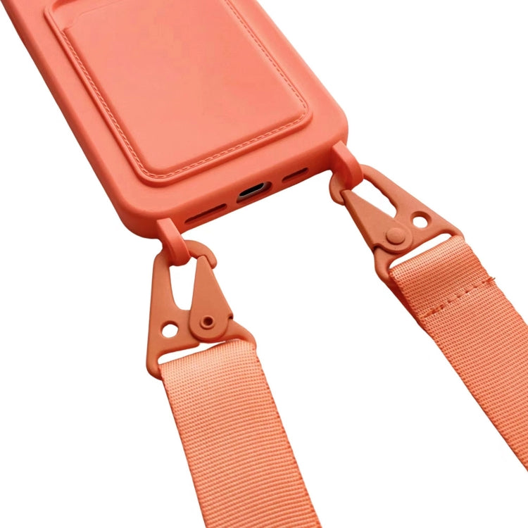For iPhone 16 Plus Card Slot Liquid Silicone Phone Case with Lanyard(Mint Green) - iPhone 16 Plus Cases by PMC TechLife | Online Shopping South Africa | PMC TechLife | Buy Now Pay Later Mobicred