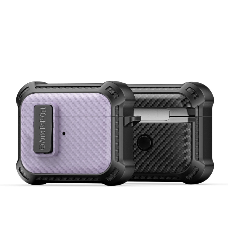 For AirPods 3 DUX DUCIS PECI Series Earbuds Box Protective Case(Purple) - For AirPods 3 by DUX DUCIS | Online Shopping South Africa | PMC Jewellery | Buy Now Pay Later Mobicred