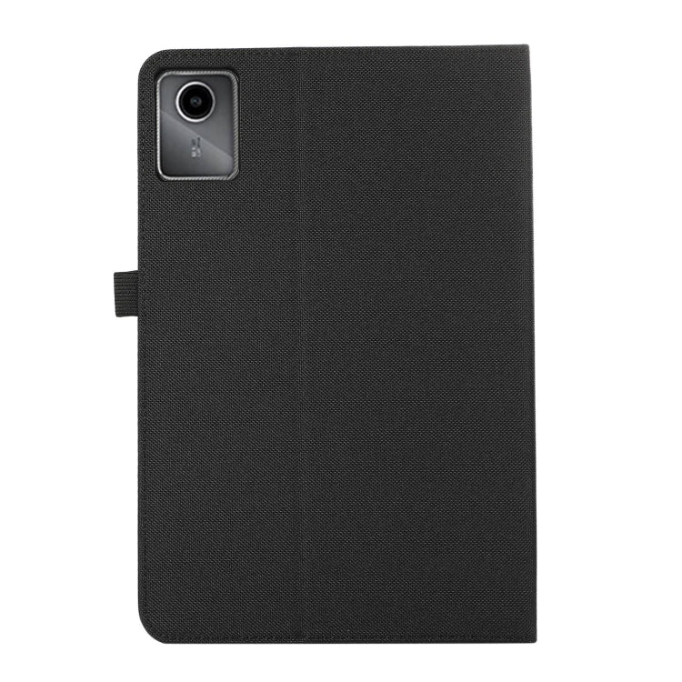 For Lenovo Tab M11 / Xiaoxin Pad 11 2024 Fabric Texture Horizontal Flip Leather Tablet Case(Black) - free shipping - PMC Jewellery - Order now!