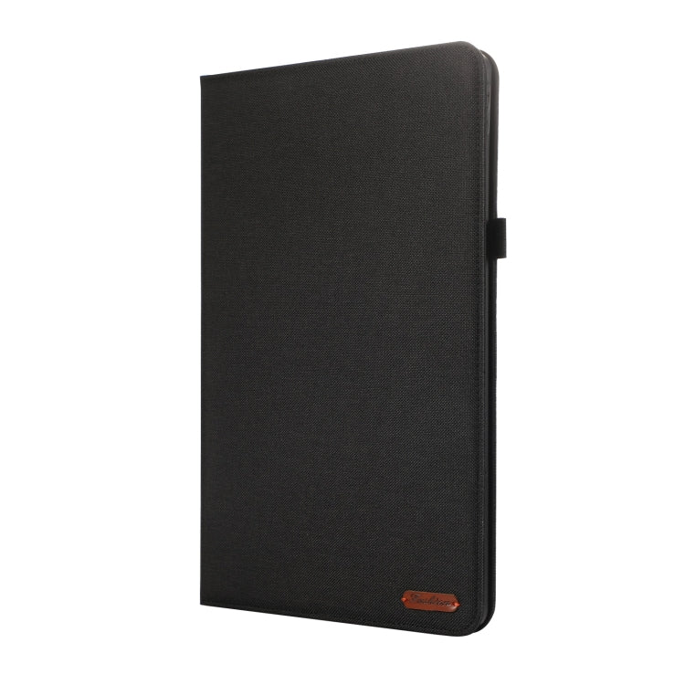 For Lenovo Tab P12 12.7 2025 Fabric Leather Tablet Case(Black) - Lenovo by PMC TechLife | Online Shopping South Africa | PMC TechLife | Buy Now Pay Later Mobicred