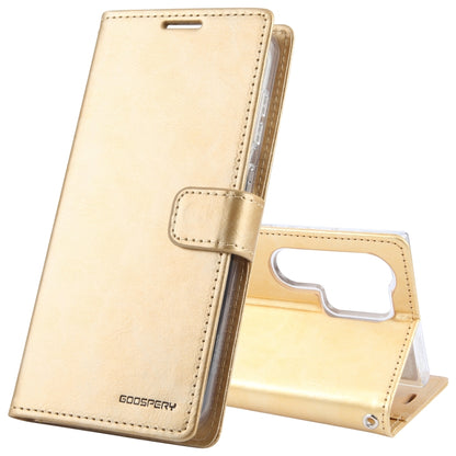 For Samsung Galaxy S24 Ultra 5G GOOSPERY BLUE MOON Crazy Horse Texture Leather Phone Case(Gold) - Galaxy S24 Ultra 5G Cases by GOOSPERY | Online Shopping South Africa | PMC Jewellery | Buy Now Pay Later Mobicred