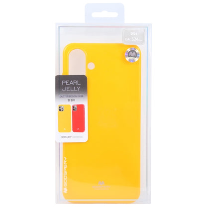 For Samsung Galaxy S24+ 5G GOOSPERY PEARL JELLY Shockproof TPU Phone Case(Yellow) - Galaxy S24+ 5G Cases by GOOSPERY | Online Shopping South Africa | PMC Jewellery | Buy Now Pay Later Mobicred